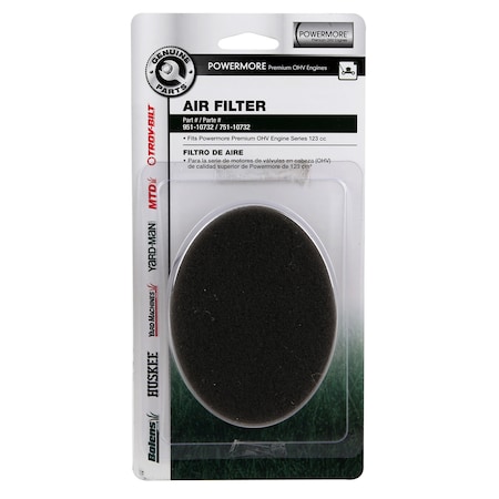 Mtd Air Filter OEM-751-10732